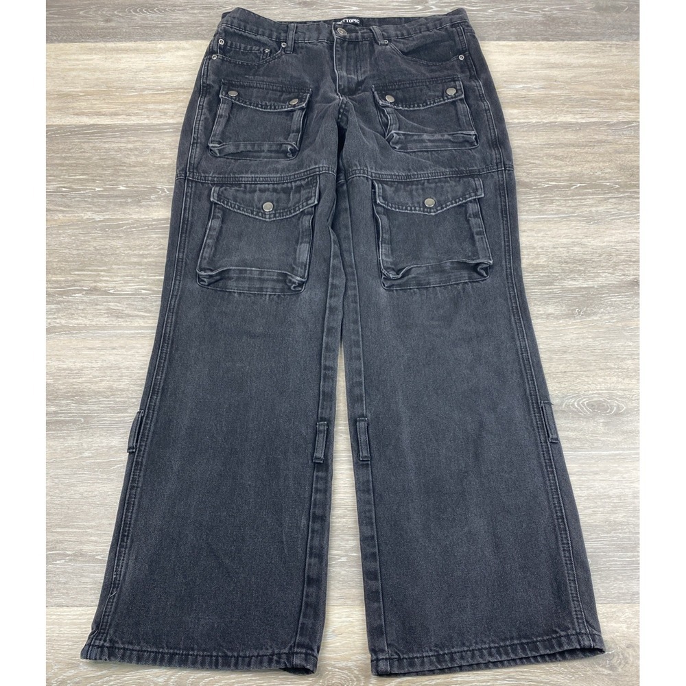 Hot topic‎ mens jeans 32 X 32cargo Pant front pockets goth - Punk - Skater